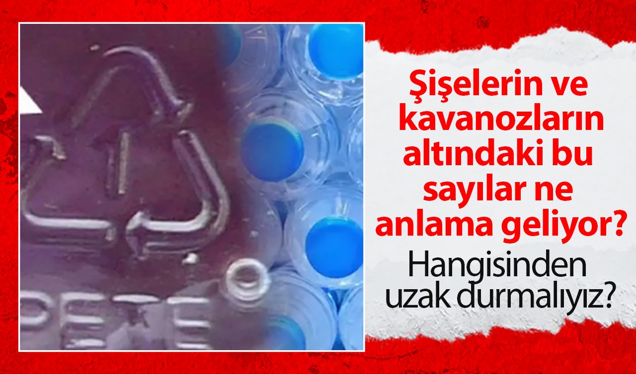  Şişelerin ve kavanozların altındaki sayılar ne anlama geliyor? Hangisinden uzak durmalıyız?