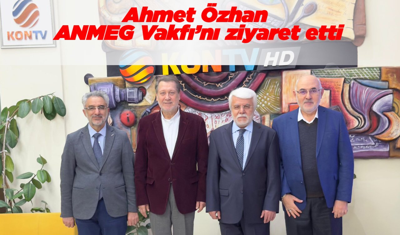 Ahmet Özhan ANMEG Vakfı’nı ziyaret etti