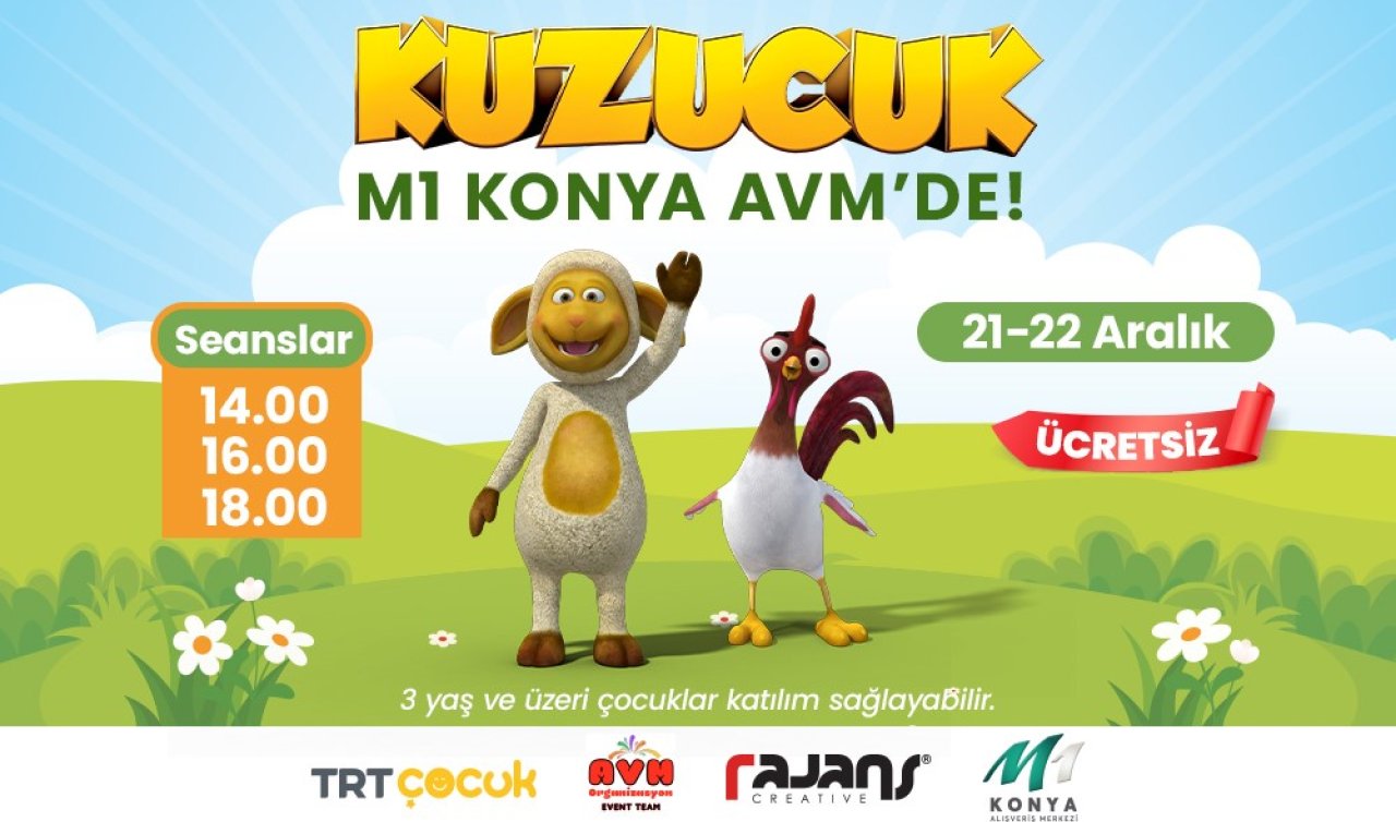  Kuzucuk M1 Konya AVM’de çocuklarla buluşuyor