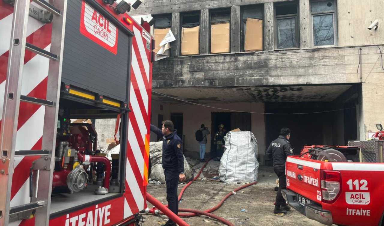 Ankara’da atık deposunda yangın