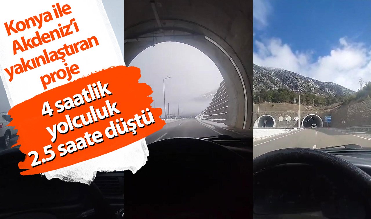 Konya’dan 4 dakikada Akdeniz iklimine! 4 saatlik yolculuk 2.5 saate düştü