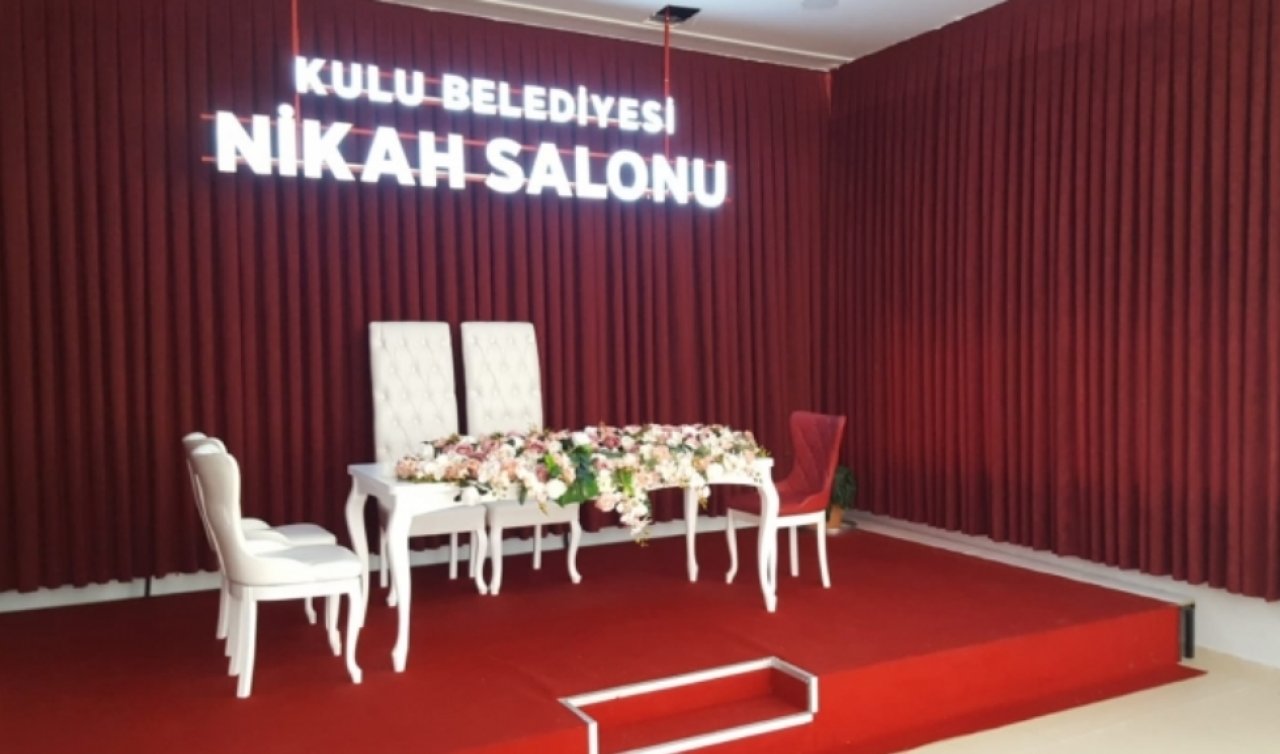 Kulu’da 2024 yılında 540 çiftin nikahı kıyıldı 