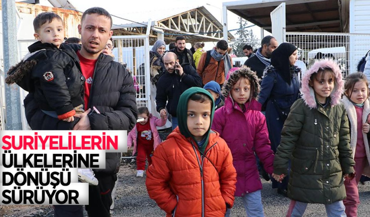  Suriyelilerin ülkelerine dönüşü sürüyor