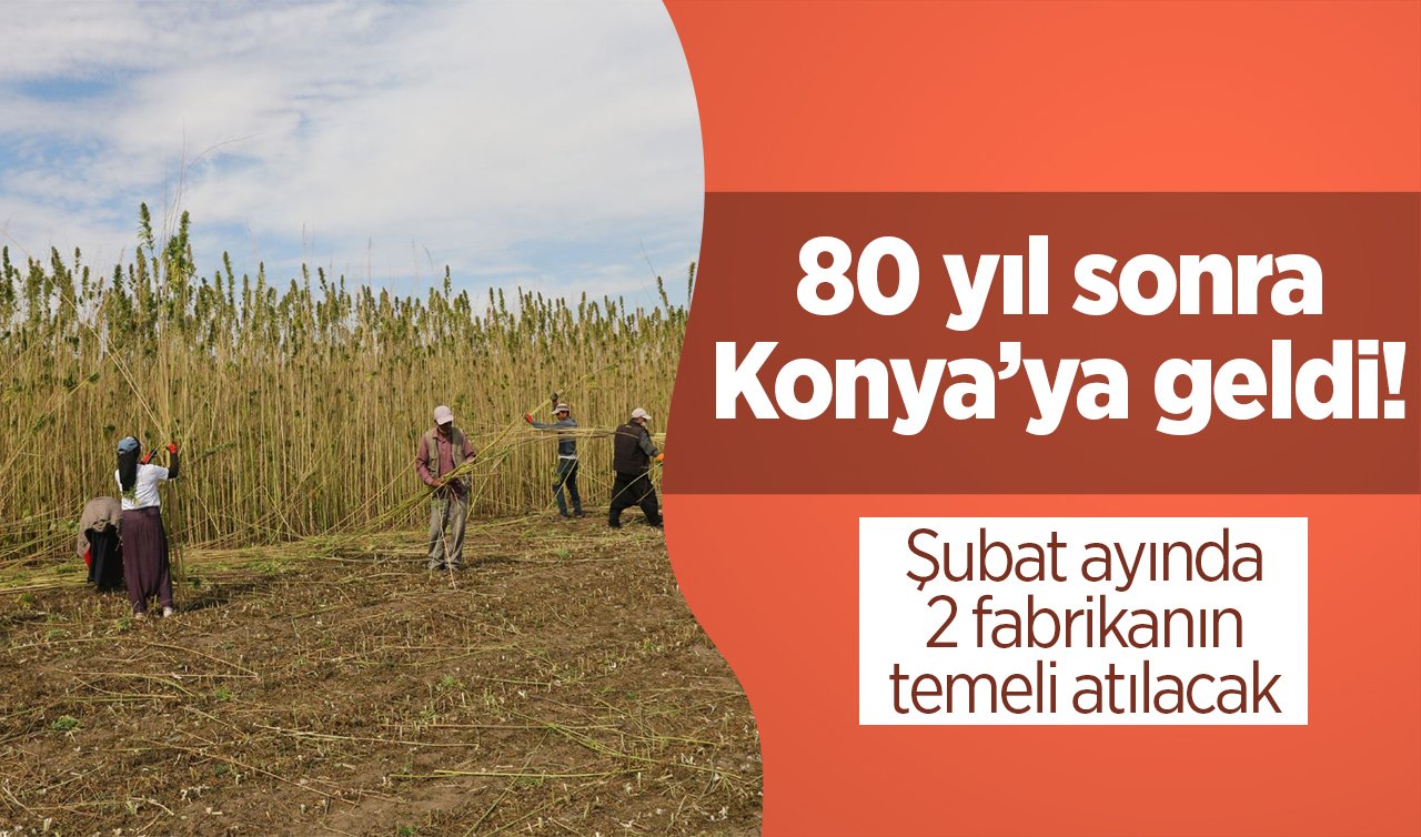  80 yıl sonra Konya’ya geldi! Şubat ayında 2 fabrikanın temeli atılacak 