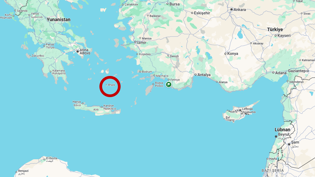 SANTORİNİ ADASI TÜRKİYE'YE YAKIN MI?