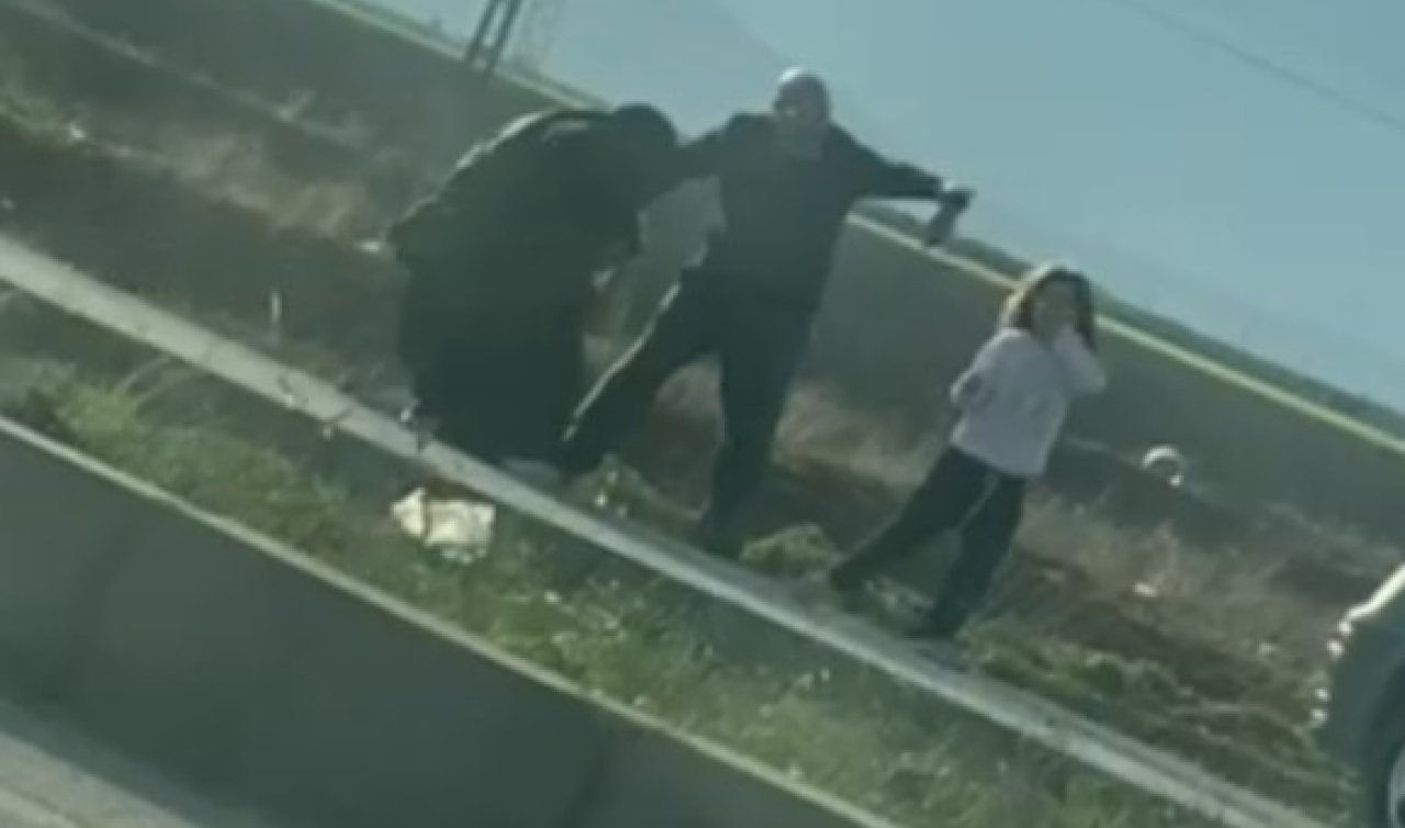  Kadını saçlarından sürükleyip kız çocuğunu da darbettiler