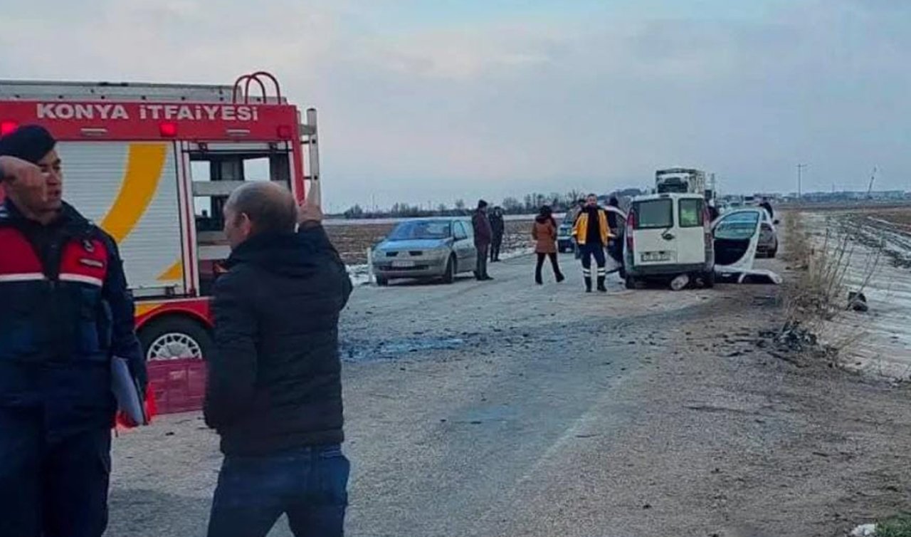  Konya’da zincirleme kaza; Hayatını kaybedenler var!