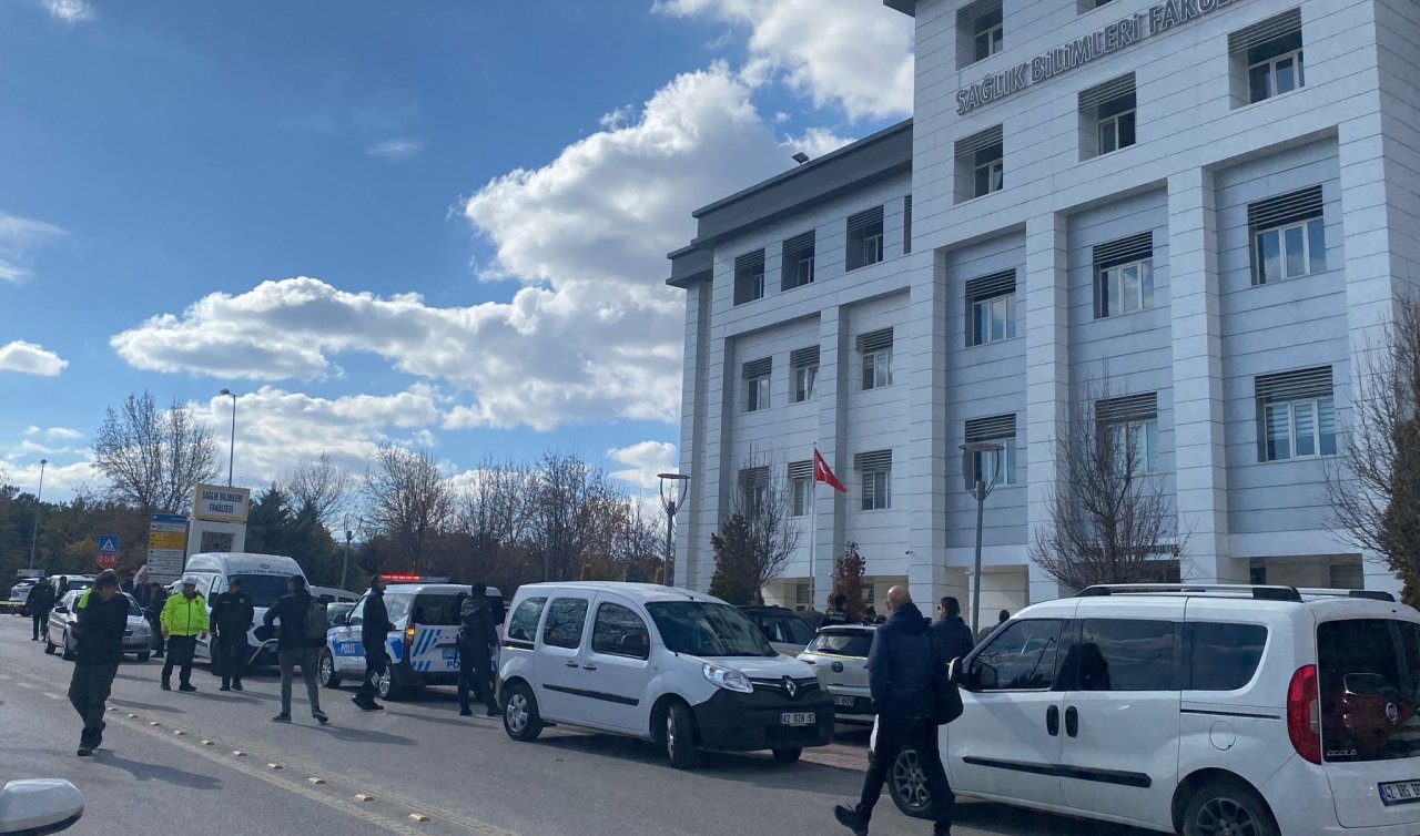  Konya Selçuk Üniversitesinde silahlı saldırı! Dekan yardımcısı vuruldu
