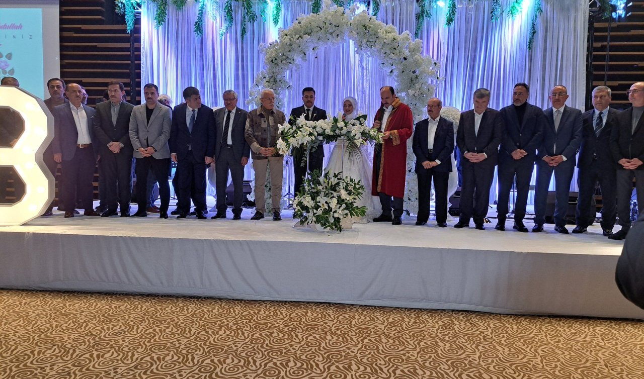  Konya’da protokolü buluşturan düğün!