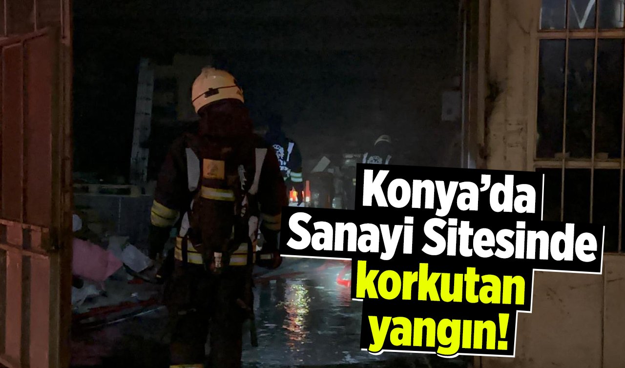  Sanayi Sitesinde korkutan yangın! Yükselen dumanlar paniğe neden oldu