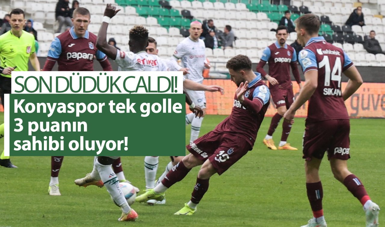  Konyaspor tek golle 3 puanın sahibi oluyor! 