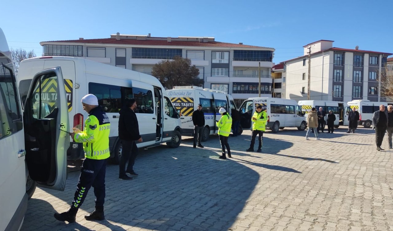 Kulu’da öğrenci servis araçlarına denetim!