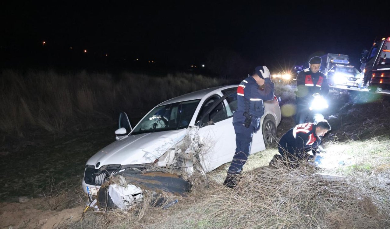İki otomobil çarpıştı: 1 ölü 2 yaralı