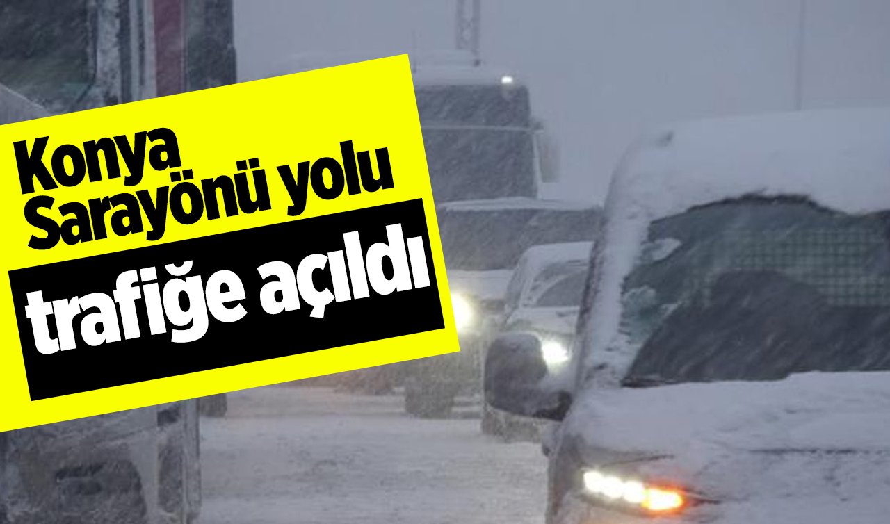  Konya-Sarayönü yolu trafiğe açıldı