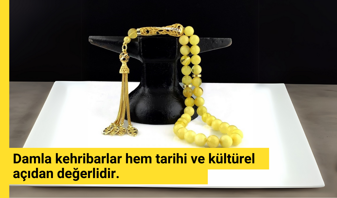 Gerçek Damla Kehribar Tesbih: Doğal ve Estetik Şıklık