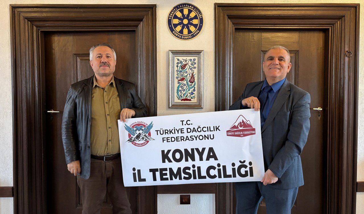 Türkiye Dağcılık Federasyonu Konya İl Temsilcisi Fikret Küçükmumcu’dan TYB Konya Şubesine Ziyaret