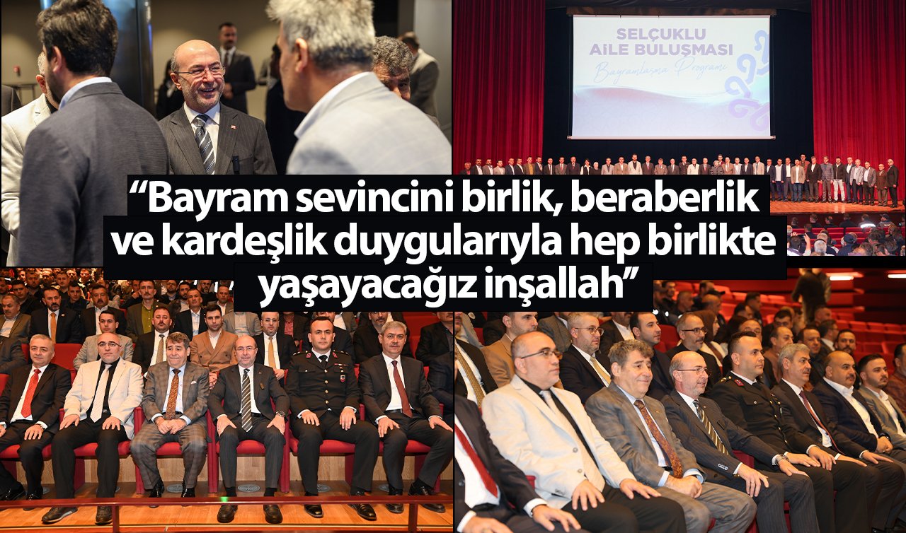 Başkan Pekyatırmacı “Bayram sevincini birlik, beraberlik ve kardeşlik duygularıyla hep birlikte yaşayacağız inşallah’’