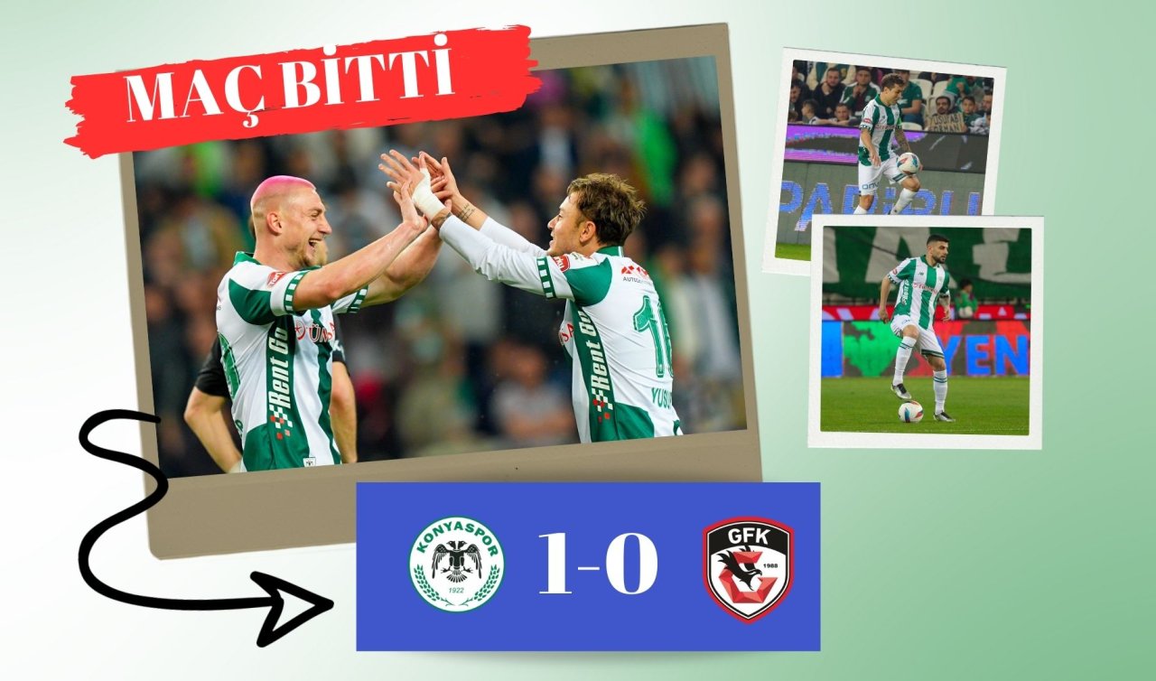 Son düdük çaldı! Konyaspor Gaziantep FK’yı tek golle geçti