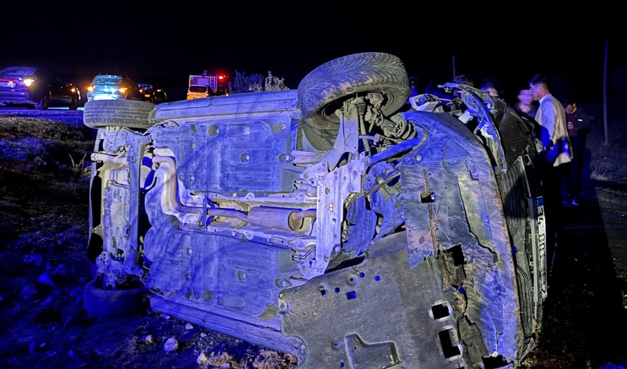 Yola çıkan domuz sürüsü kazaya neden oldu: 5 yaralı
