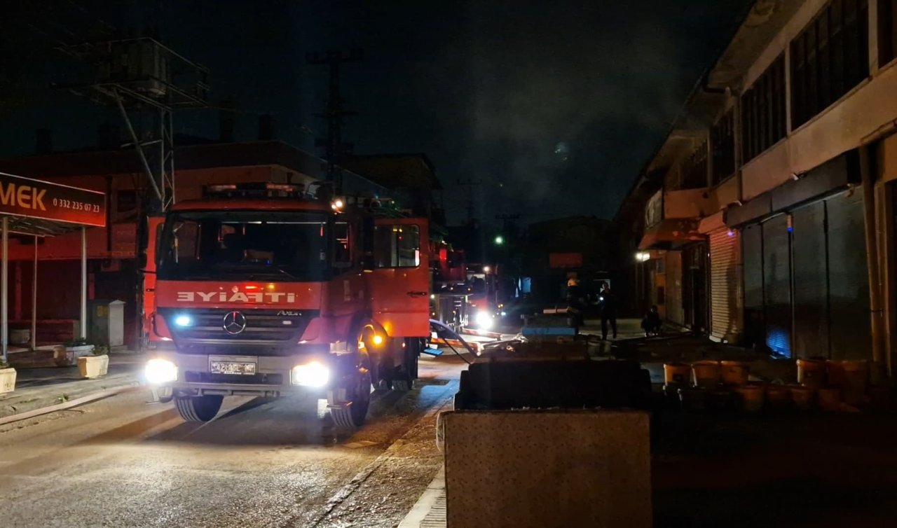 Konya’da sanayi sitesinde yangın!