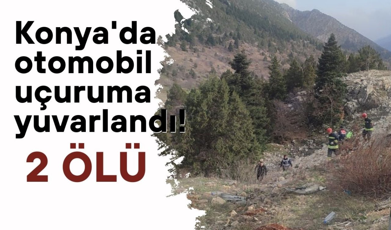 Konya’da otomobil uçuruma yuvarlandı: 2 ölü, 3 yaralı