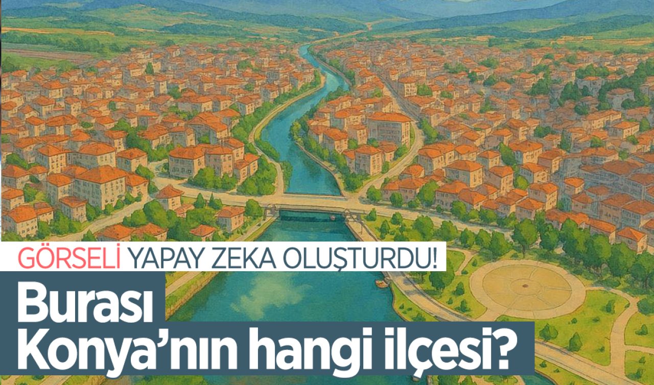 Görseli yapay zeka oluşturdu! Burası Konya’nın hangi ilçesi?