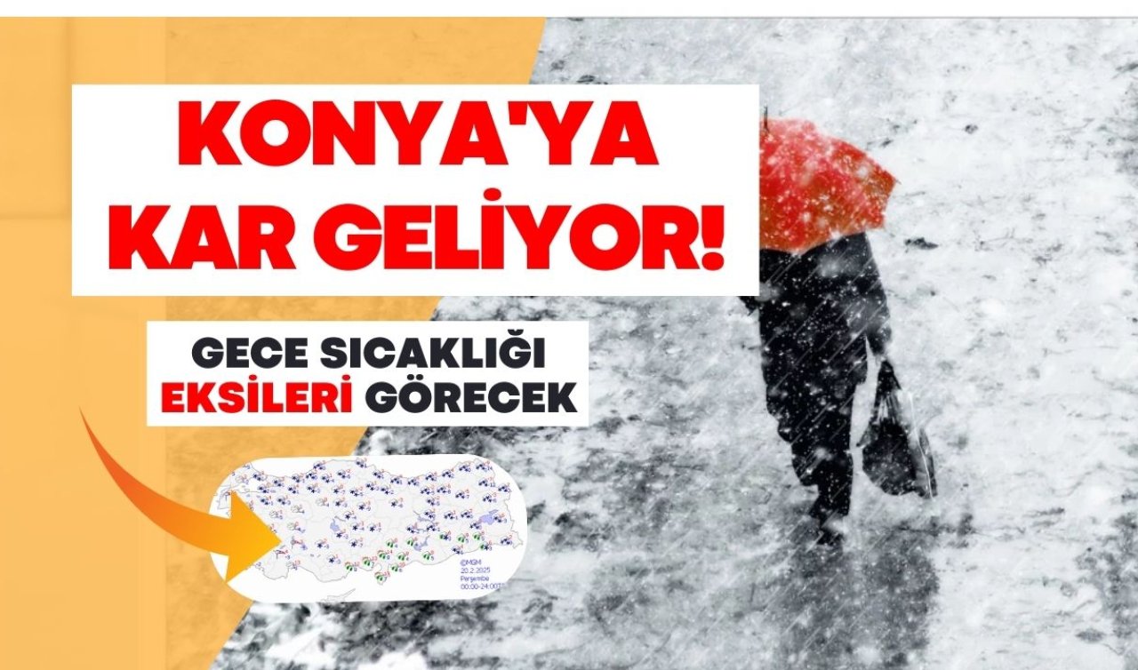 METEOROLOJİ AZ ÖNCE DUYURDU! Konya’da Pazar günü hava nasıl olacak? Kar yağışı bekleniyor mu? İşte 5 günlük Konya hava durumu