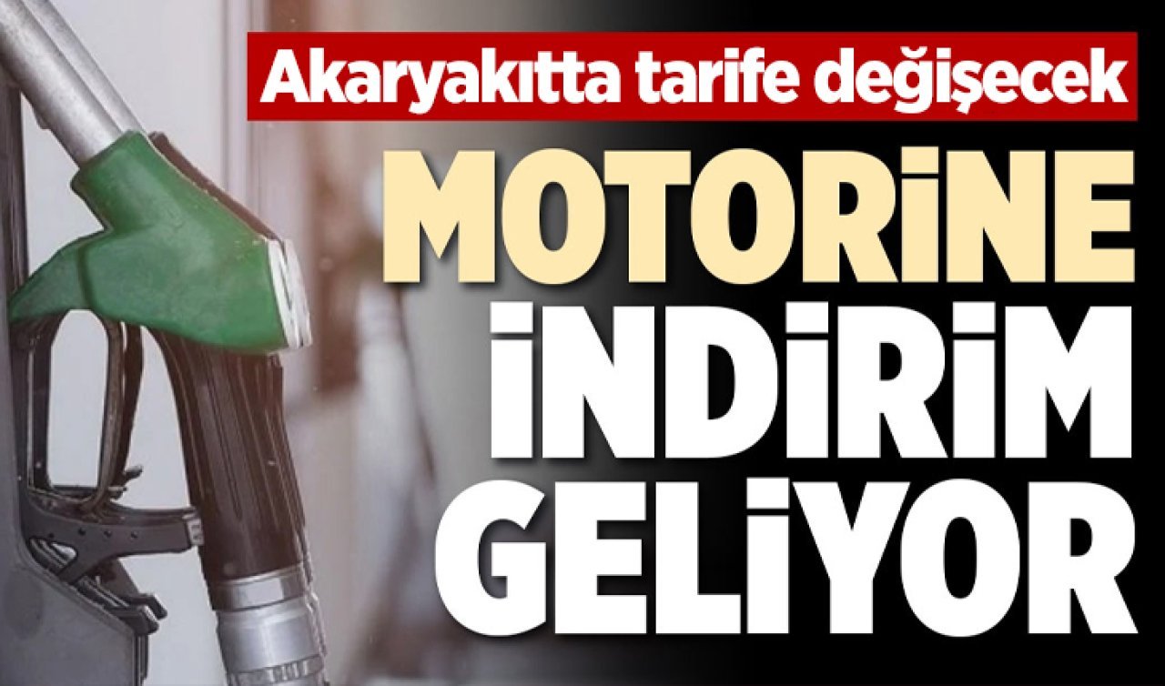 Motorine indirim geliyor 