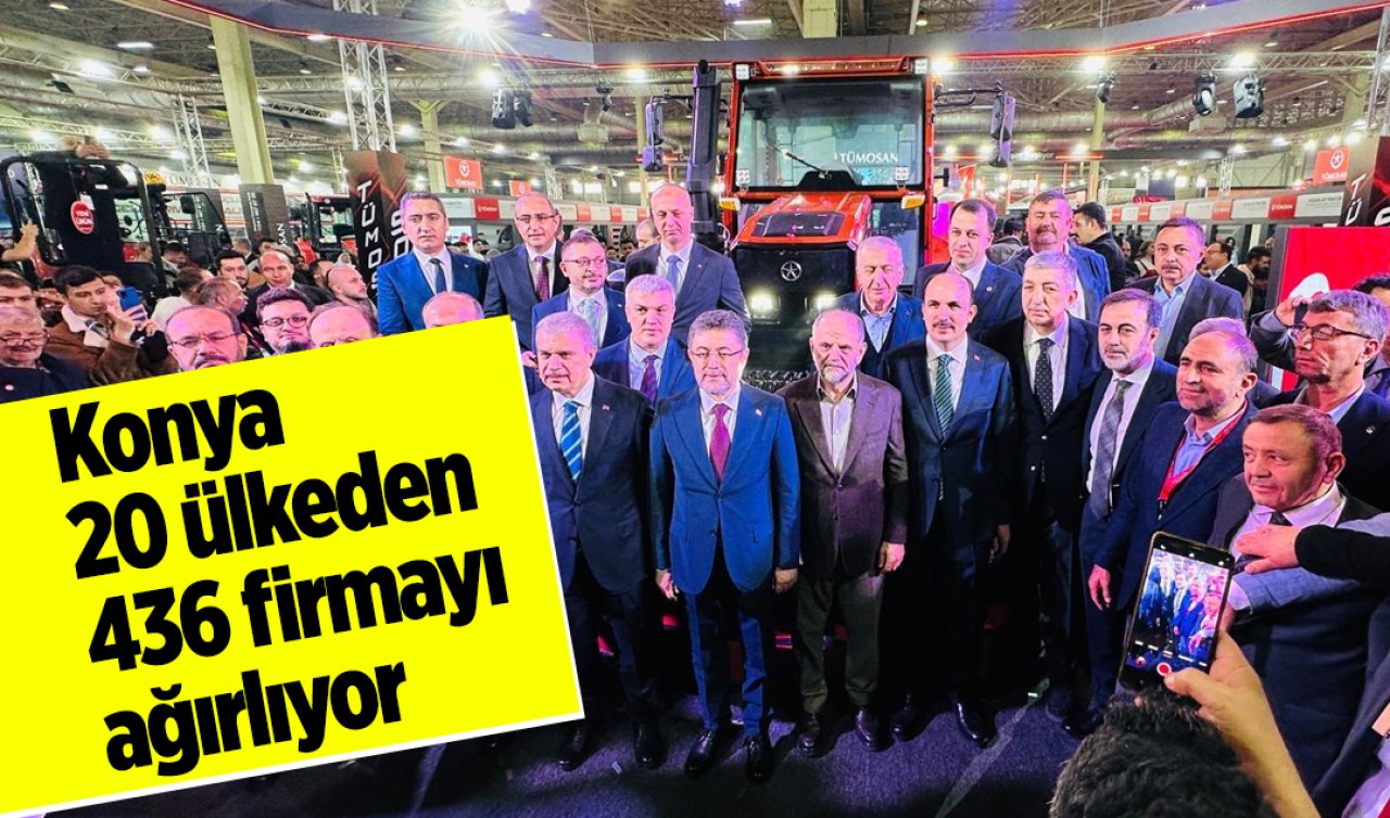  Konya 20 ülkeden 436 firmayı ağırlıyor