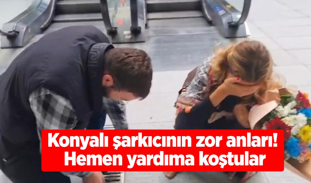 Konyalı şarkıcının zor anları! Hemen yardıma koştular