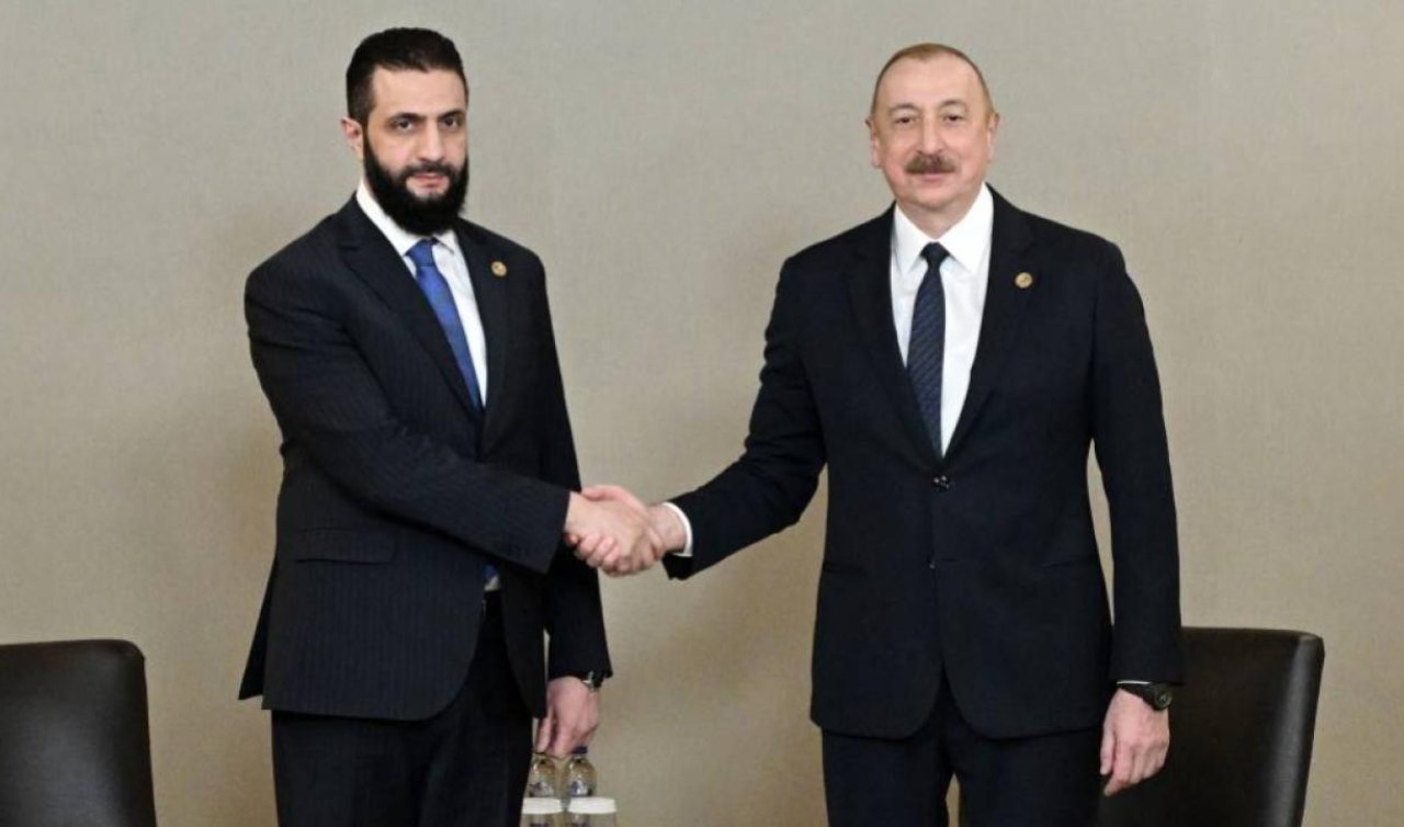 Aliyev ile eş-Şara Antalya’da görüştü