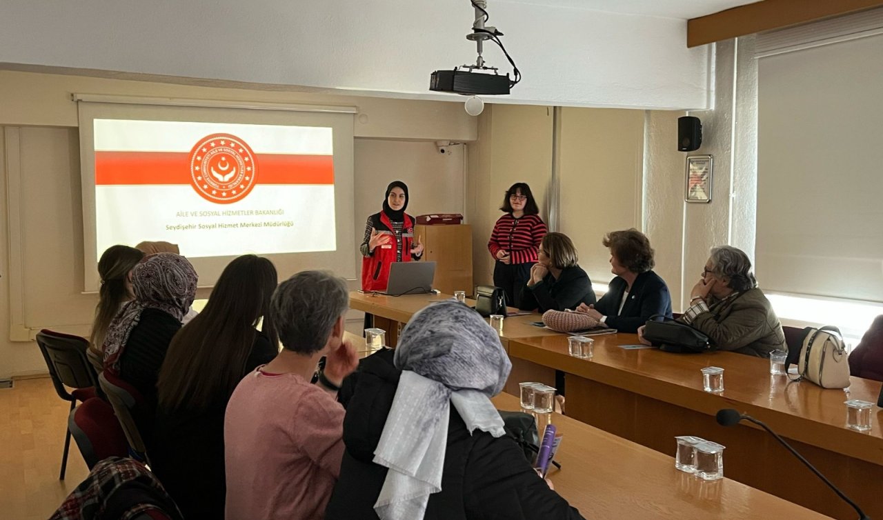 Seydişehir’de aile içi ve kadına yönelik şiddetle mücadele eğitimi verildi