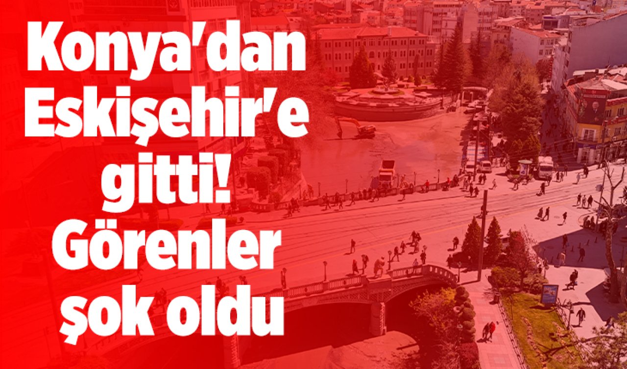 Konya’dan Eskişehir’e gitti! Görenler şok oldu: Her yerde.. 