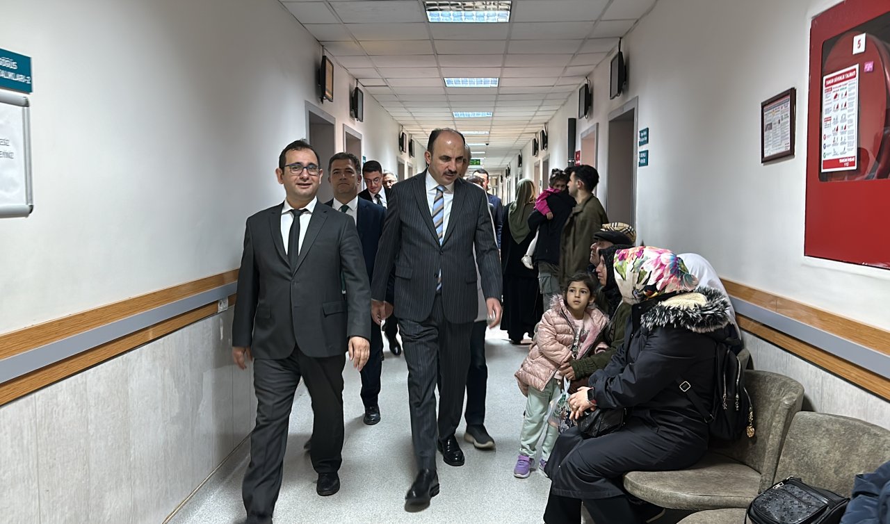 Başkan Altay Meram Devlet Hastanesi’nde hastaları ziyaret etti