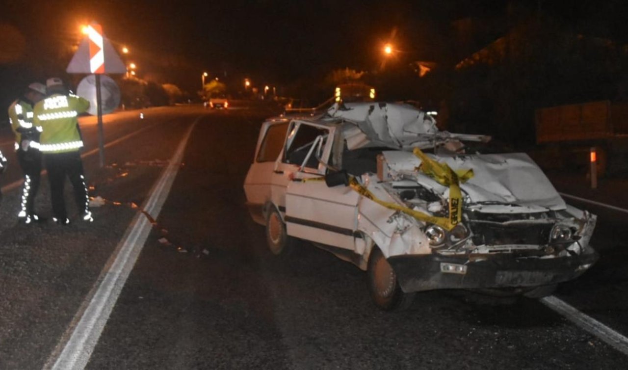 Tırla çarpışan otomobilin sürücüsü hayatını kaybetti