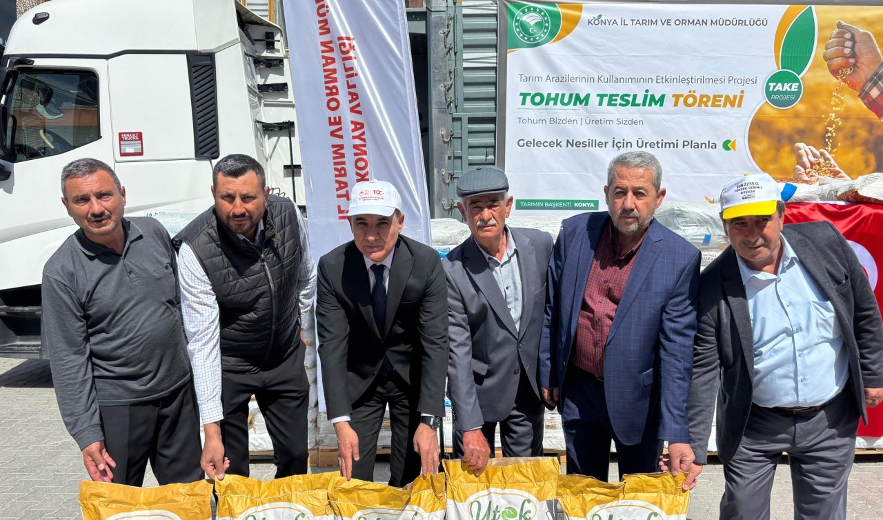 Konya’da yüzde 50 hibe ile ayçiçek tohumu dağıtıldı! 