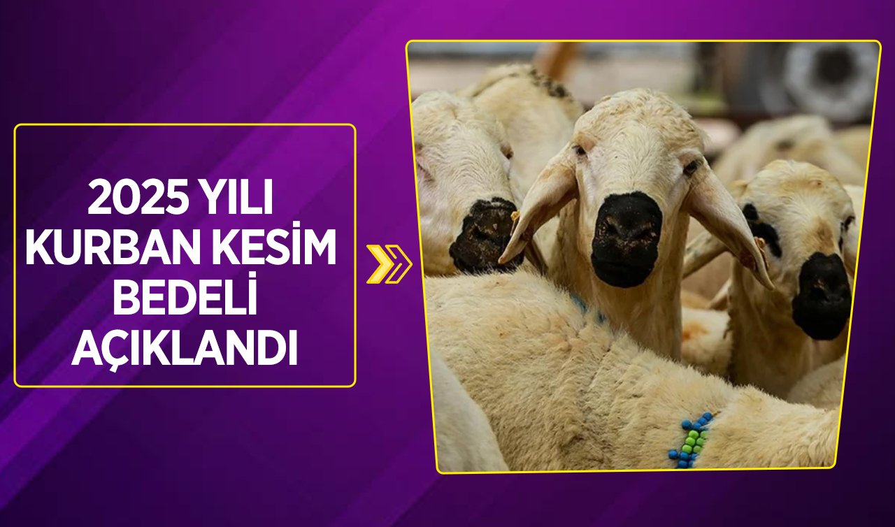 2025 yılı kurban kesim bedeli açıklandı