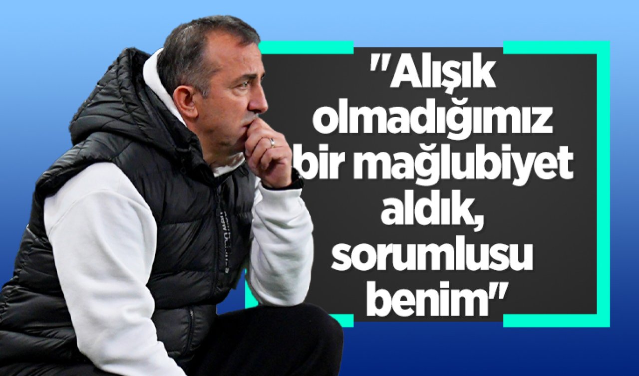 Recep Uçar: “Alışık olmadığımız bir mağlubiyet aldık, sorumlusu benim’’