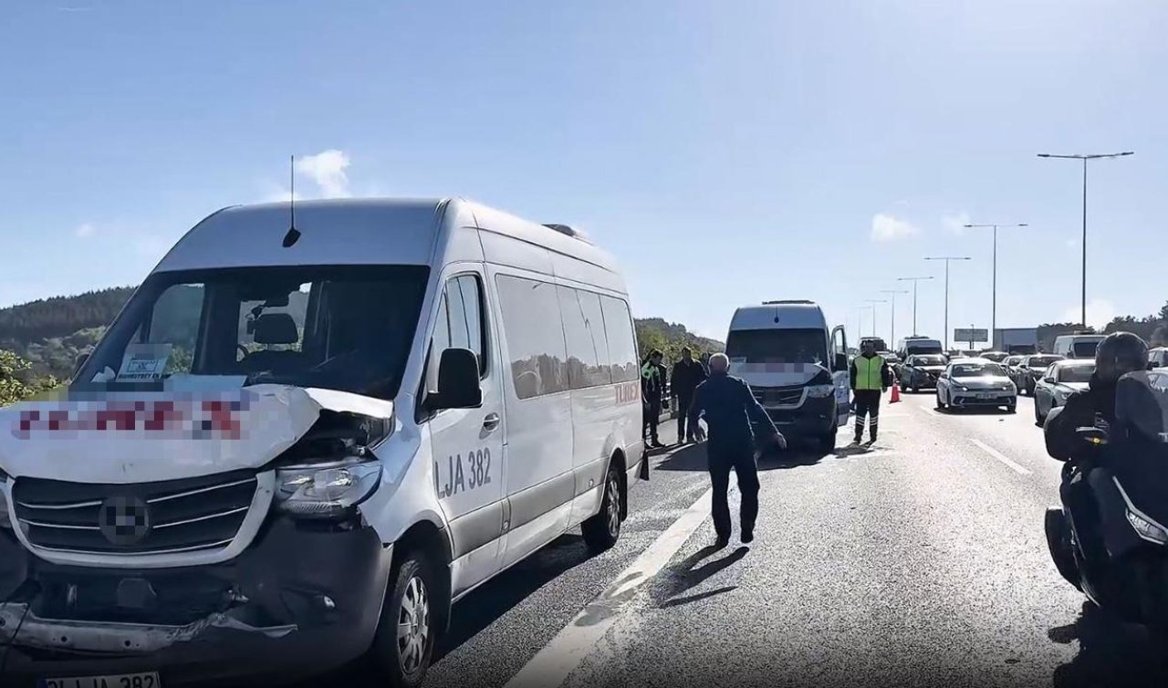 Kuzey Marmara Otoyolu’nda 8 araç birbirine girdi