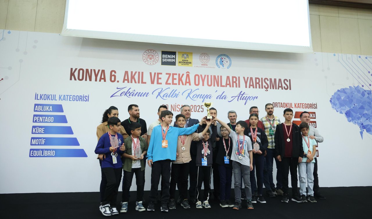 Konya 6. Akıl ve Zekâ Oyunları Yarışması Büyük Heyecana Sahne Oldu