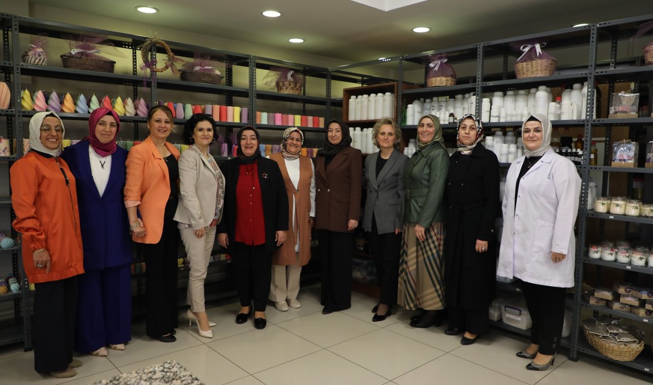 Konya protokol eşlerinden “Atölye Karatay’’a ziyaret
