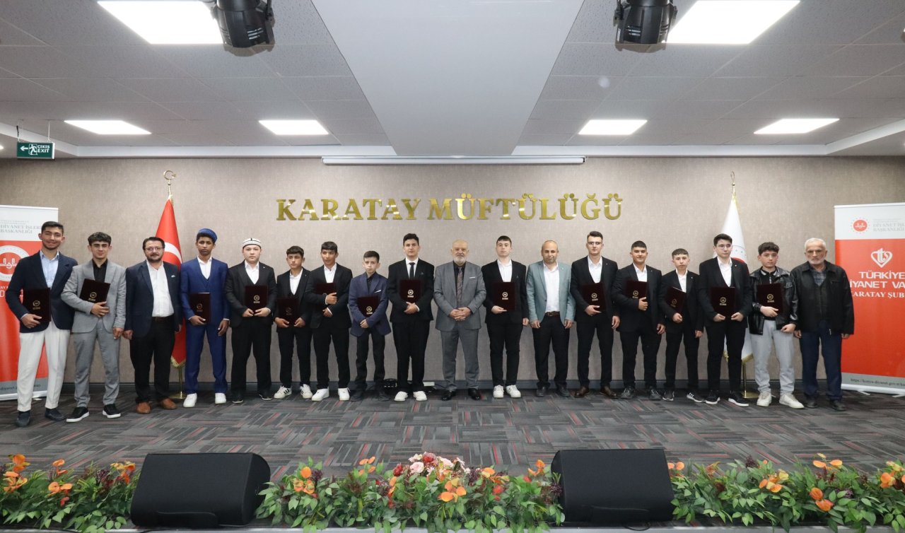 Karatay’da 40 Hafız Düzenlenen Törenle Belgelerini Aldı  