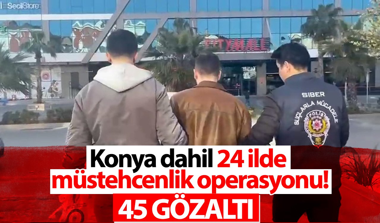 Konya dahil 24 ilde müstehcenlik operasyonu: 45 gözaltı