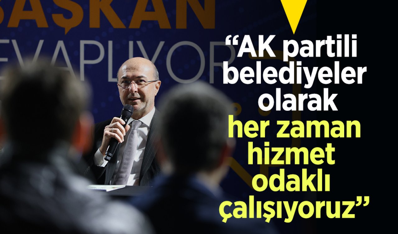  Başkan Pekyatırmacı: “AK partili belediyeler olarak her zaman hizmet odaklı çalışıyoruz’’