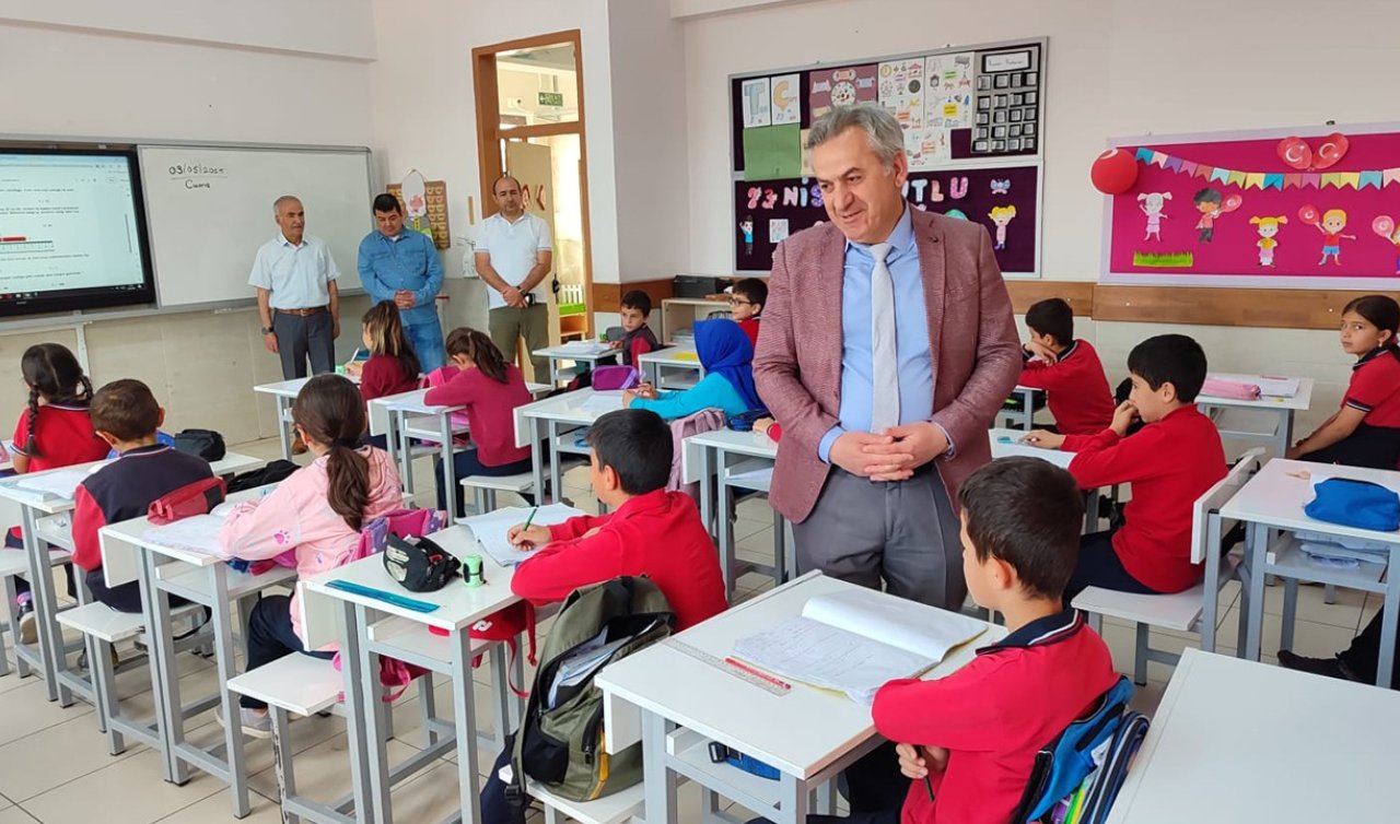 Konya İl Milli Eğitim Müdürü Meram’da okul ziyaretlerinde bulundu