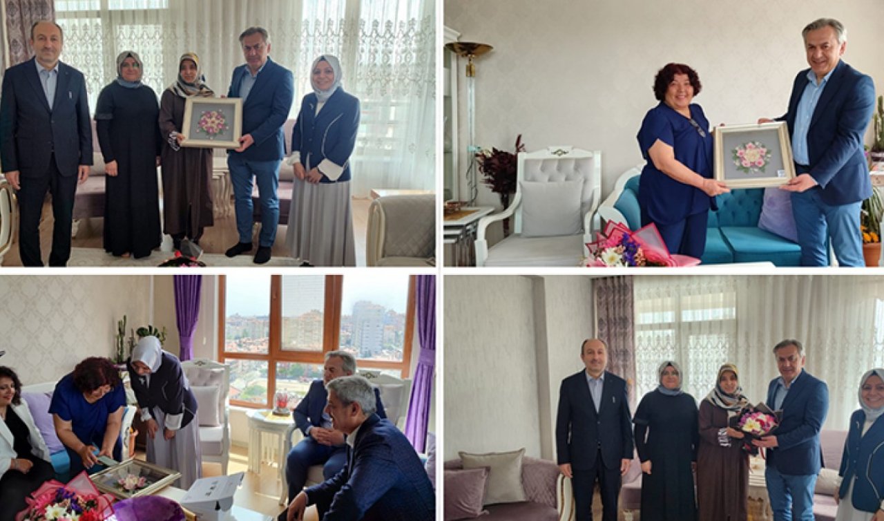 Konya İl Milli Eğitim Müdürü Murat Yiğit Anneler Günü’nde emekli öğretmenleri ziyaret etti