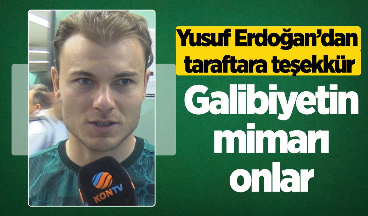 Yusuf Erdoğan’dan taraftara teşekkür: Galibiyetin mimarı onlar