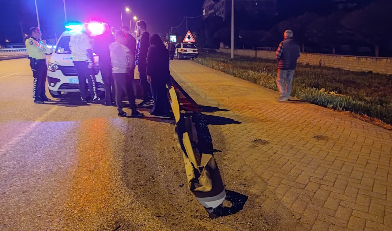 Konya’da iki otomobil çarpıştı: 1 yaralı
