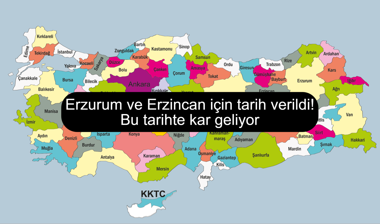  Erzurum ve Erzincan için tarih verildi! Bu tarihte kar geliyor