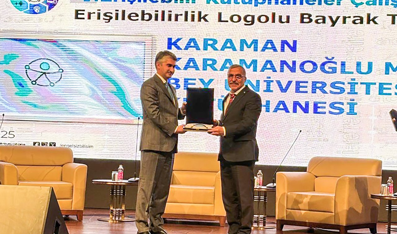 “IV. Erişilebilir Kütüphaneler Çalıştayı”ndan KMÜ’ye ödül